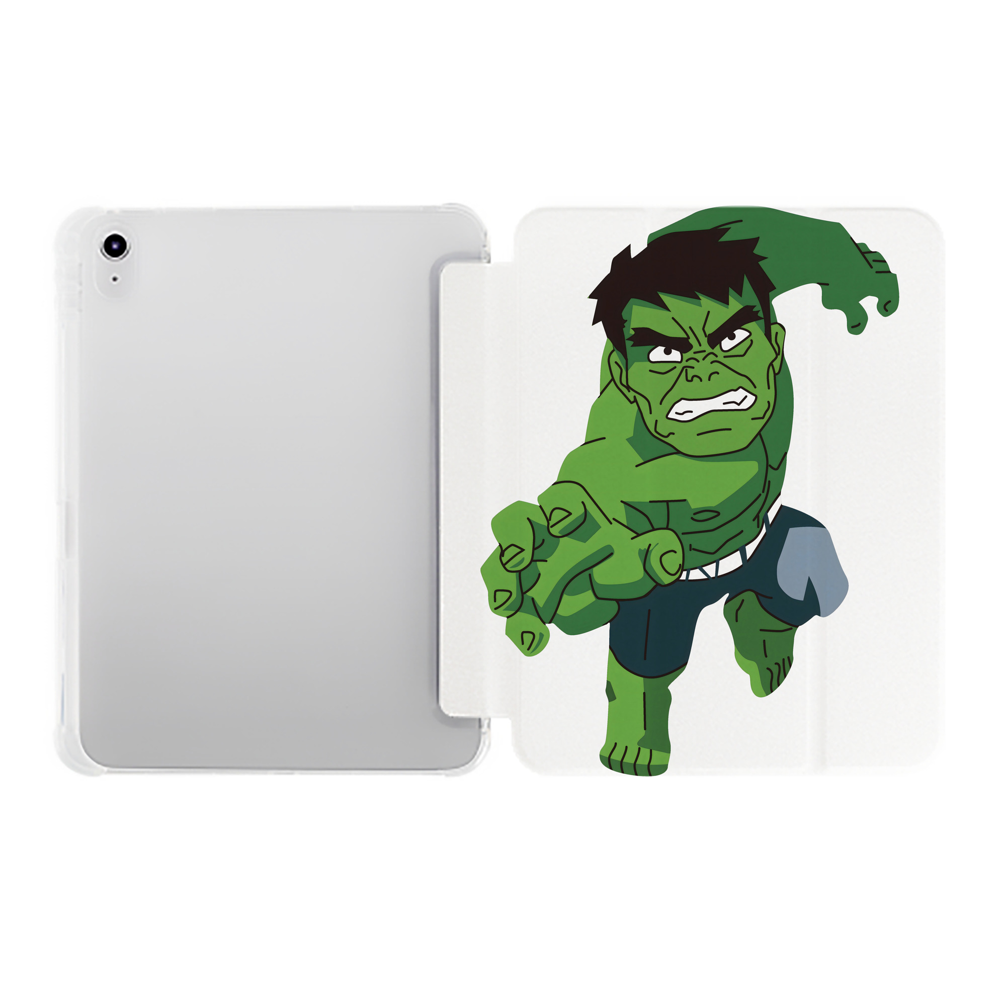 （画像用） アベンジャーズ The Avengers IPad ケース ペン収納付き 三つ折りスタンド PUレザー×シリコン 対応機種9.5/10.5/10.9インチ